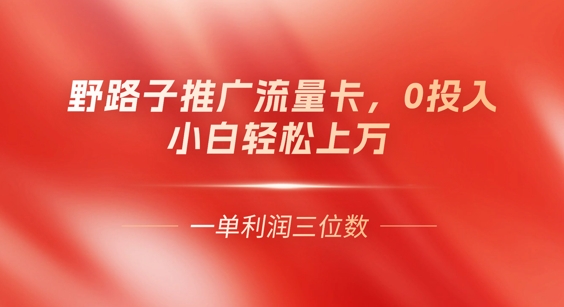 0门槛推广流量卡，一单收益上百，0投入，小白月入过W-青年云网创—高质量项目商城